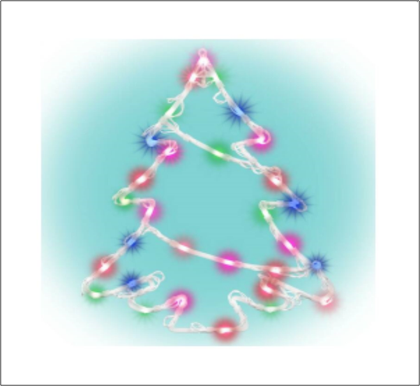 Belt�ri elemes feny�fa ablakd�sz,multi sz�nek, 35 LED